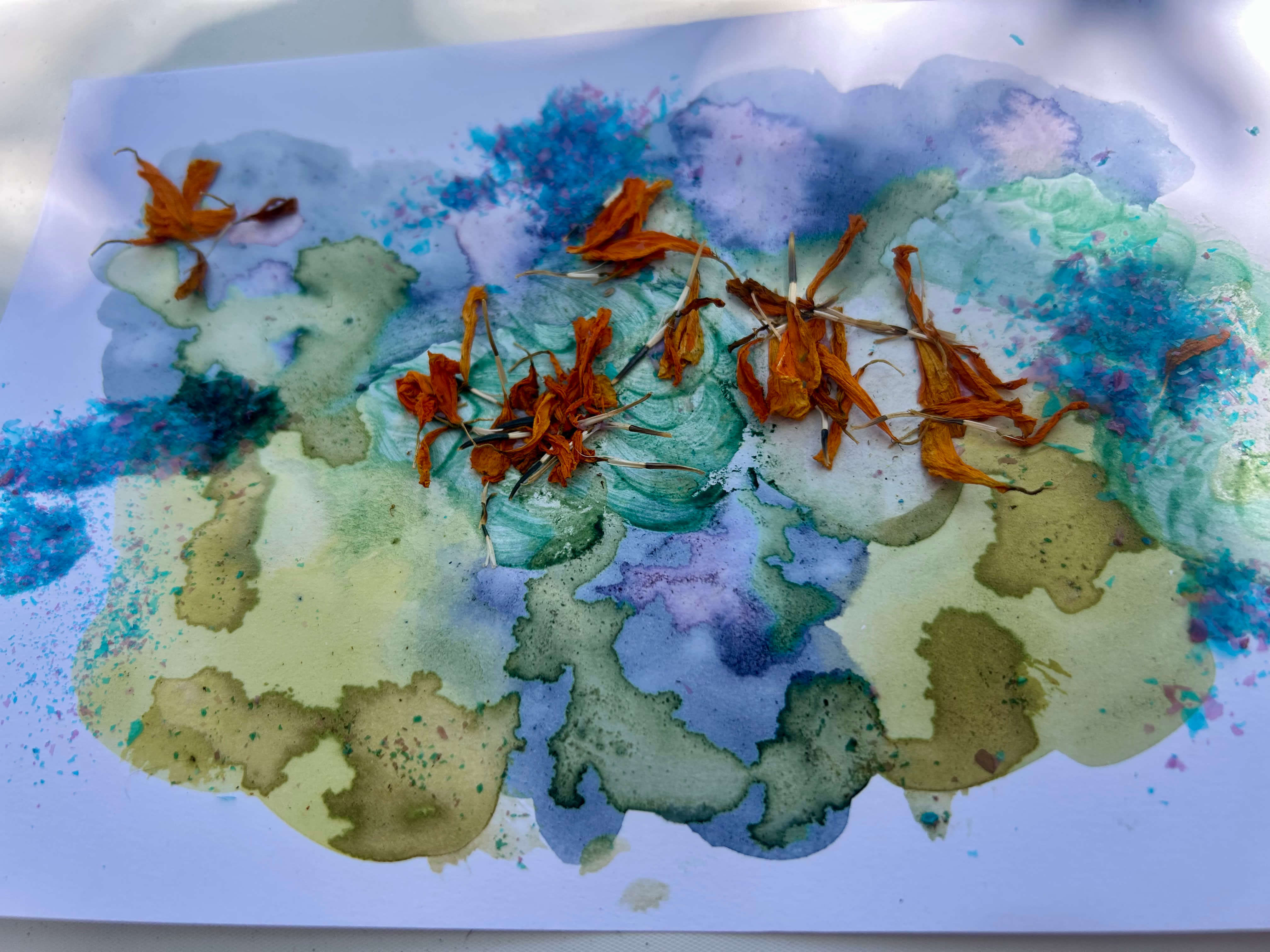 Natural pigment painting
